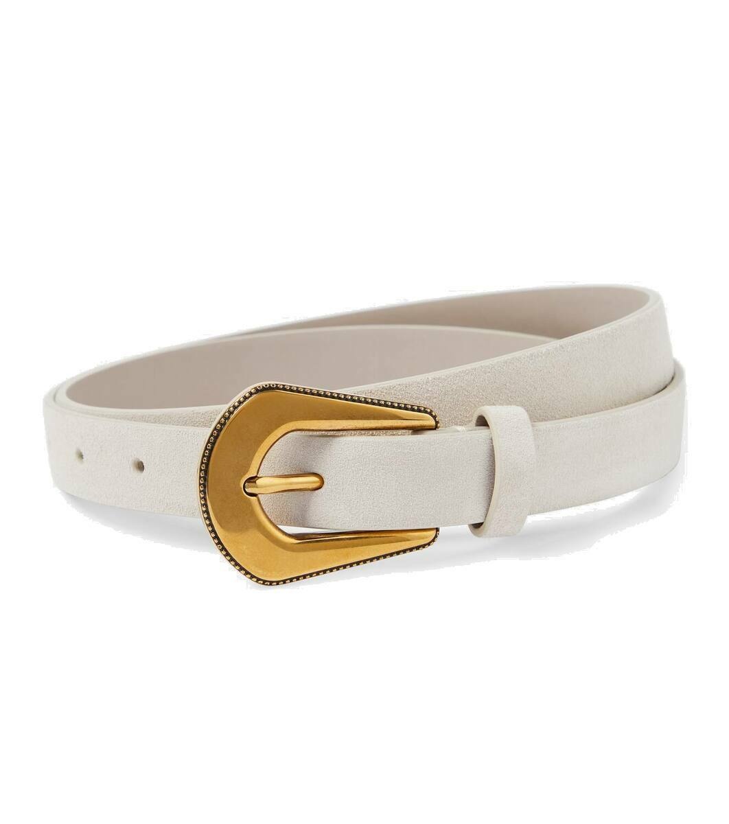 1cm Embellished Shiny Leather Belt