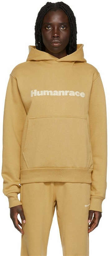 Photo: adidas x Humanrace by Pharrell Williams Tan Humanrace Basics Hoodie