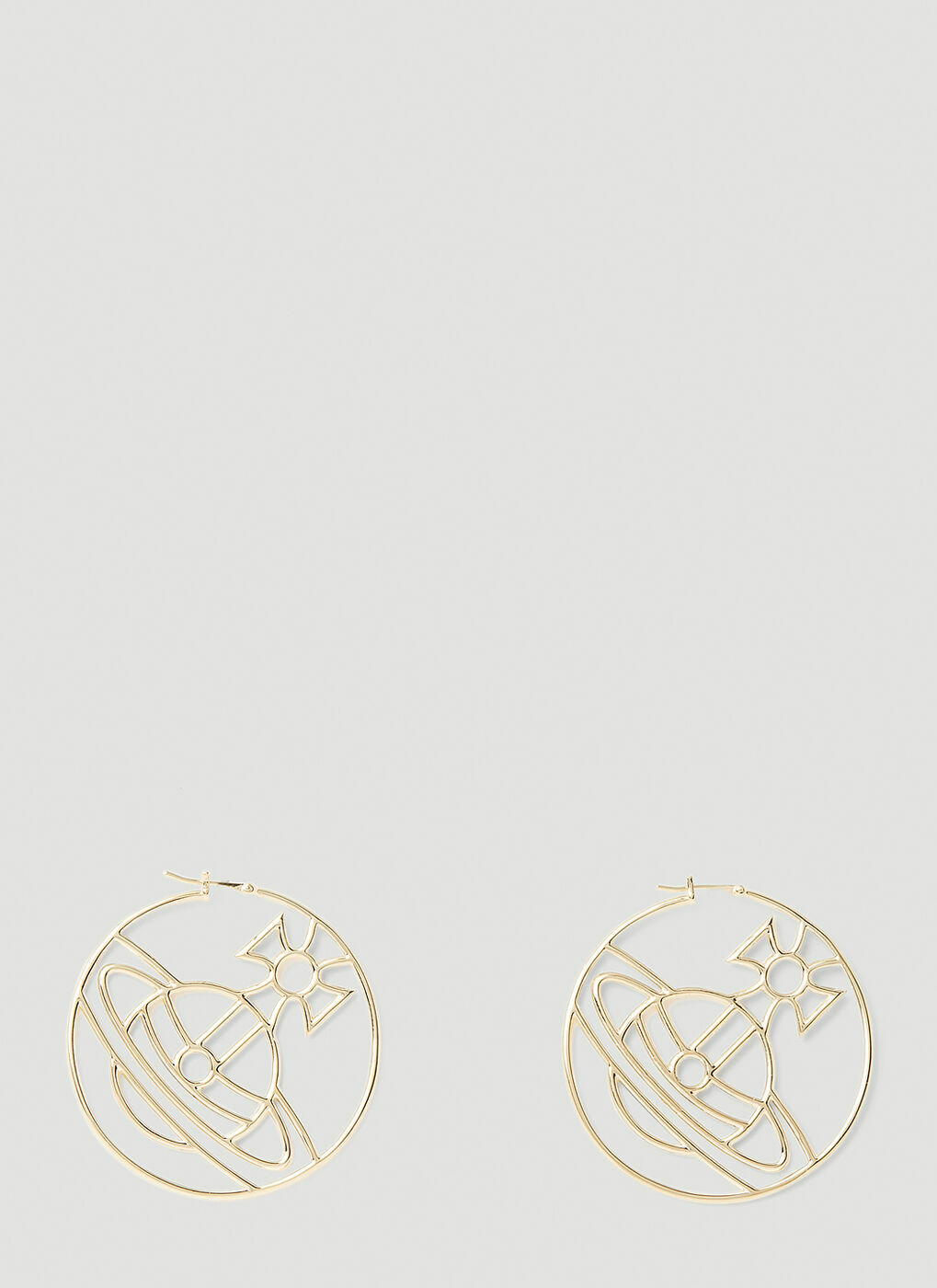 ★Vivienne Westwood★ Vivienne Westwood Women's Alina Earrin Vivienne Westwood - Alina Hoop Earrings in Gold Vivienne