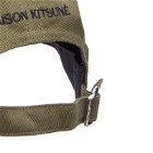 Maison Kitsuné Men's Fox Head Patch 6P Cap in Khaki