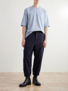 Casey Casey - Felix Garment-Dyed Cotton-Jersey T-Shirt - Blue