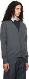 Maison Margiela Gray Y-Neck Cardigan