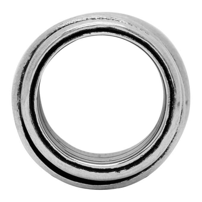 Balenciaga Silver Multirings Ring Balenciaga
