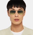 Mr Leight - Ichi S Aviator-Style Gold-Tone Sunglasses - Gold