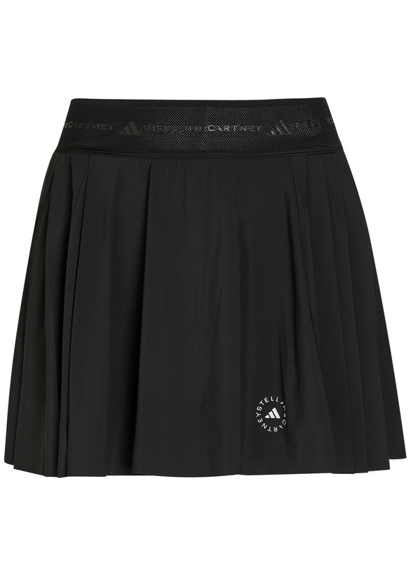Photo: Adidas X Stella Mccartney Training Logo-print Pleated Shell Skort Black