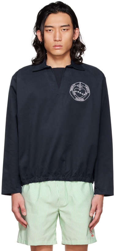 Photo: Thames MMXX. Navy Ticker Polo