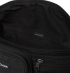 Balenciaga - Logo-Appliquéd Canvas and Mesh Belt Bag - Black