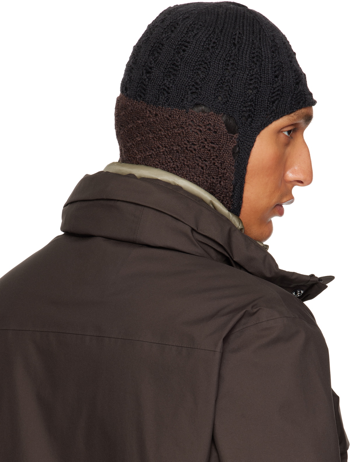 FLOWER GARDEN BALACLAVA（BLACK)irojikake Balaclava Face Mask Ski