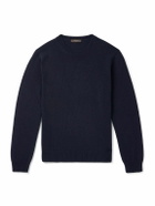 Incotex - Wool and Cashmere-Blend Sweater - Blue