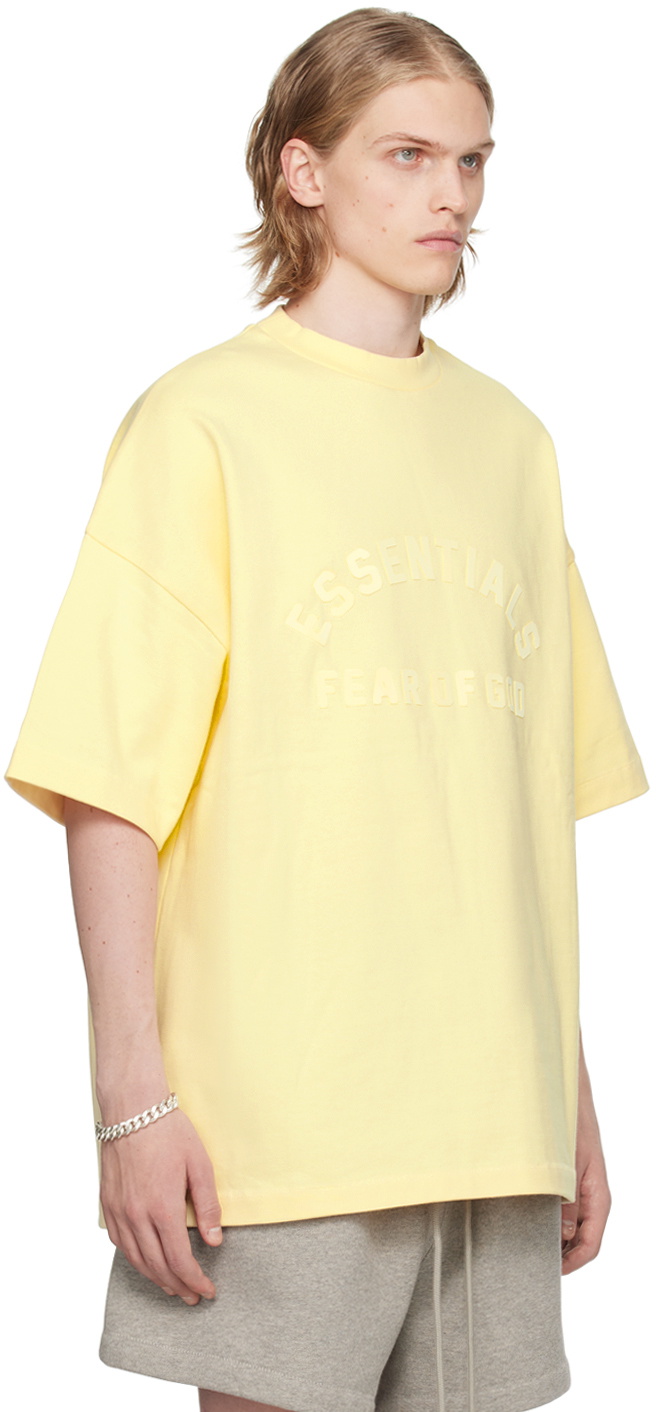 Fear of God ESSENTIALS Yellow Crewneck T-Shirt