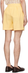 HARAGO Yellow Two-Pocket Shorts