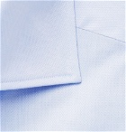 Ermenegildo Zegna - Light-Blue Cutaway-Collar Cotton Shirt - Blue