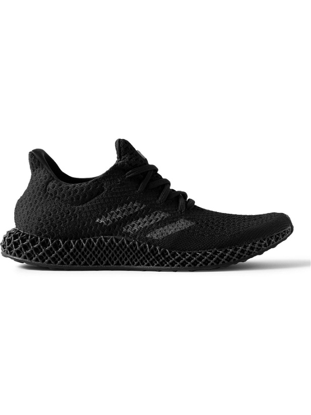 Photo: adidas Sport - 4D Futurecraft Rubber-Trimmed Primeknit Sneakers - Black