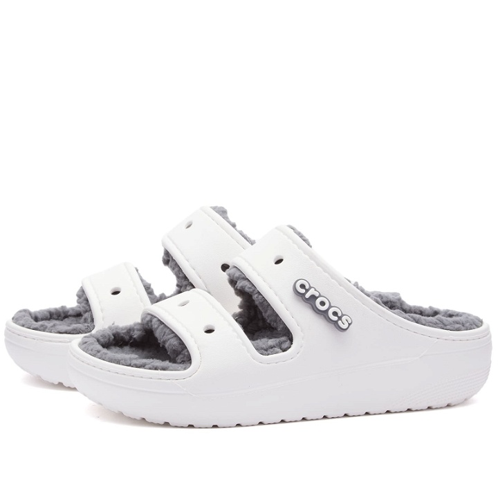 Photo: Crocs Classic Cozzzy Sandal in White