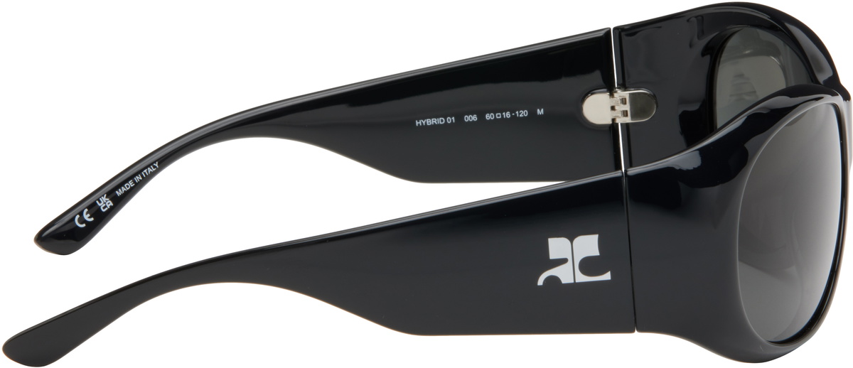 Courrèges Black Hybrid 01 Sunglasses