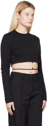 Jacquemus Black Le Papier ‘Le T-Shirt Pino’ Long Sleeve T-Shirt