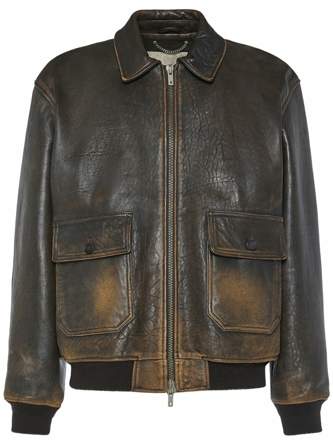 Golden goose deluxe on sale brand leather jacket