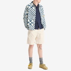 Service Works Men's Drill Printed Foh Jacket in Teal Checker