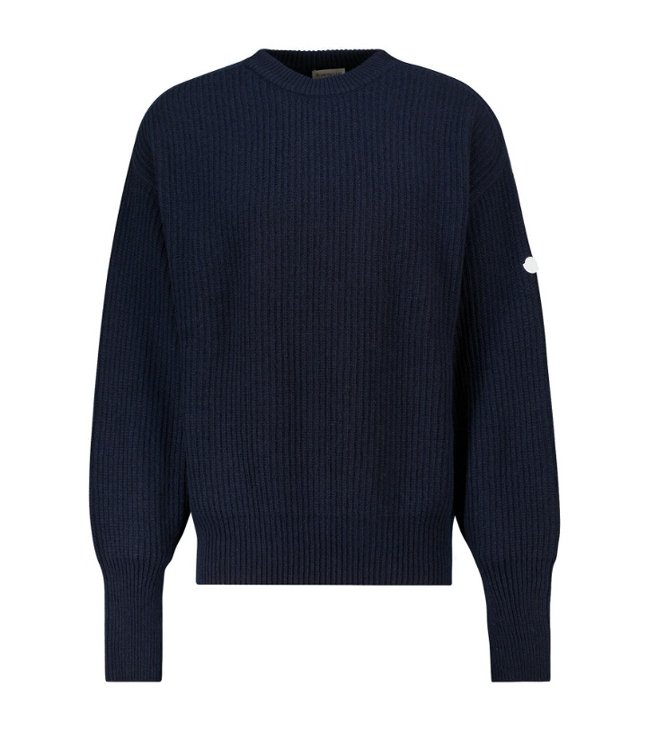 Photo: Moncler Genius - 2 Moncler 1952 logo cashmere sweater