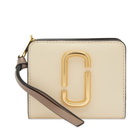 Marc Jacobs Women's Mini Compact Wallet in New Cloud White Multi