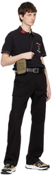 Versace Jeans Couture Black Pin-Buckle Belt