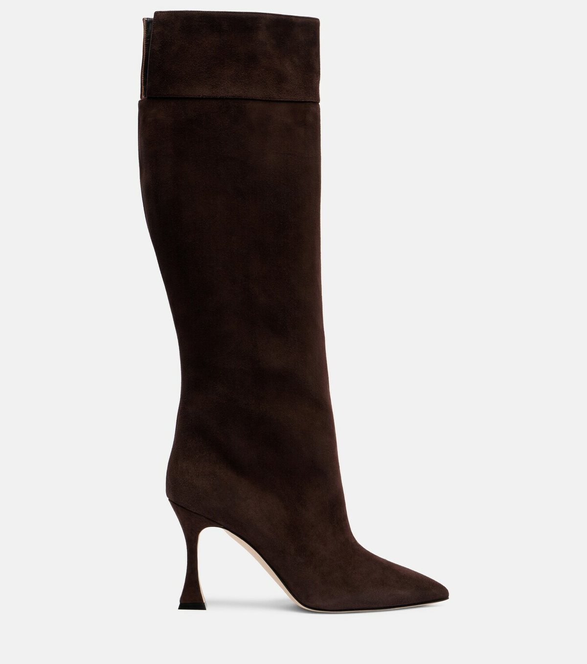 Manolo Blahnik Miralonepla 90 suede knee-high boots