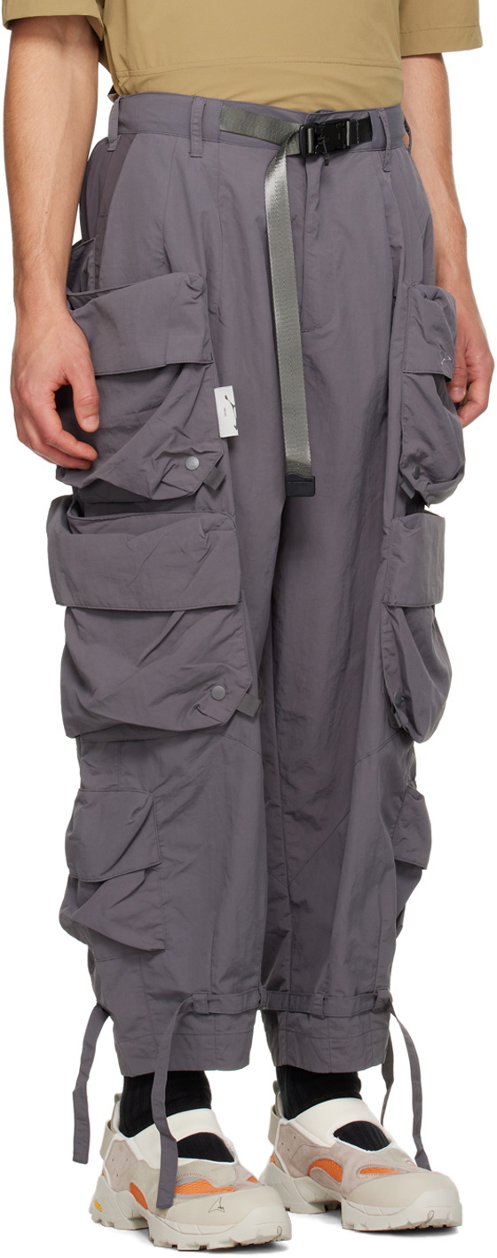 Archival Reinvent Gray 3D Pocket Cargo Pants