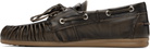 Alohas Brown Rowan Vintage Effect Leather Boat Shoes