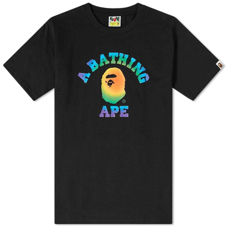 Photo: A Bathing Ape Rainbow College Tee