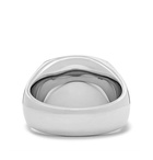 Tom Wood - Cushion Sterling Silver Onyx Ring - Silver