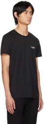 Balmain Black Flocked T-Shirt