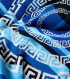 Versace Home Striped cotton terry towel