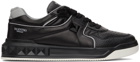 Valentino Garavani Black One Stud Low-Top Sneakers