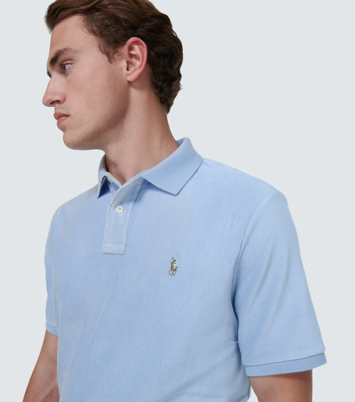 Polo Ralph Lauren Cotton-blend velvet polo shirt Polo Ralph Lauren