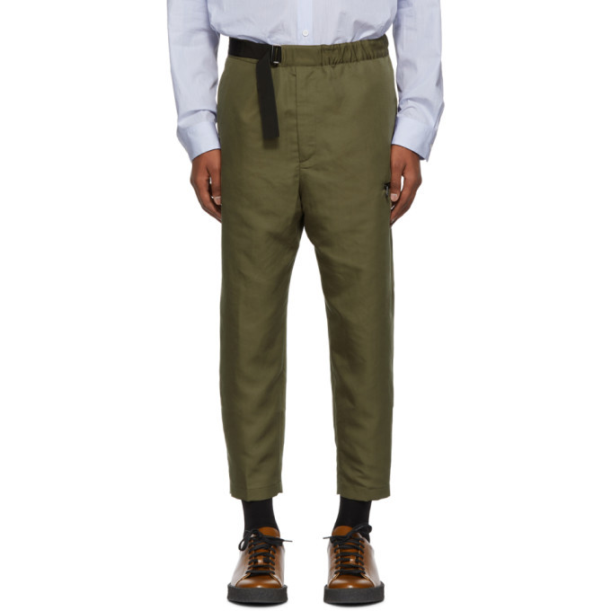 OAMC Green Cropped Regs Trousers