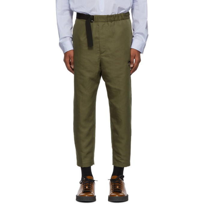 Photo: OAMC Green Cropped Regs Trousers