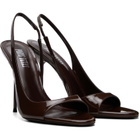 Paris Texas Brown Lidia Slingback 105 Heeled Sandals