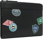 Paul Smith Black 'Hotel Stickers' Document Case