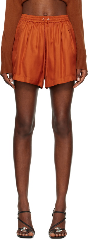 Photo: Silk Laundry Orange Slouch Shorts