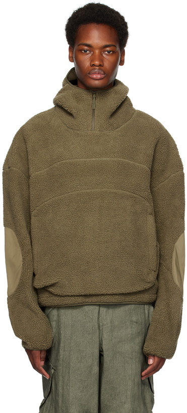 Photo: Entire Studios Khaki Fluffy V2 Hoodie