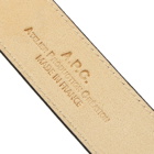 A.P.C. Cedric Leather Buckle Logo Belt