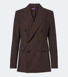Ralph Lauren Collection Pinstripe double-breasted wool blazer
