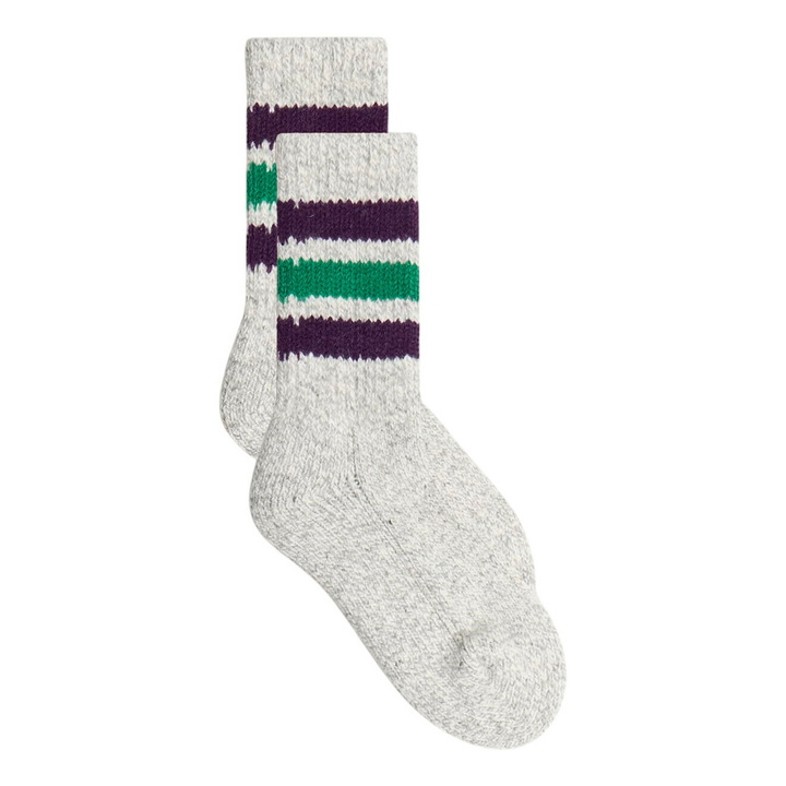 Photo: RoToTo Oldschool Work Boot Sock in Purple/Green