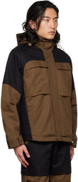 SPENCER BADU Black & Brown Paneled Jacket