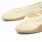 Adidas Women's Taekwondo Mei Ballet W Sneaker in Cream White/Cream White/Gum