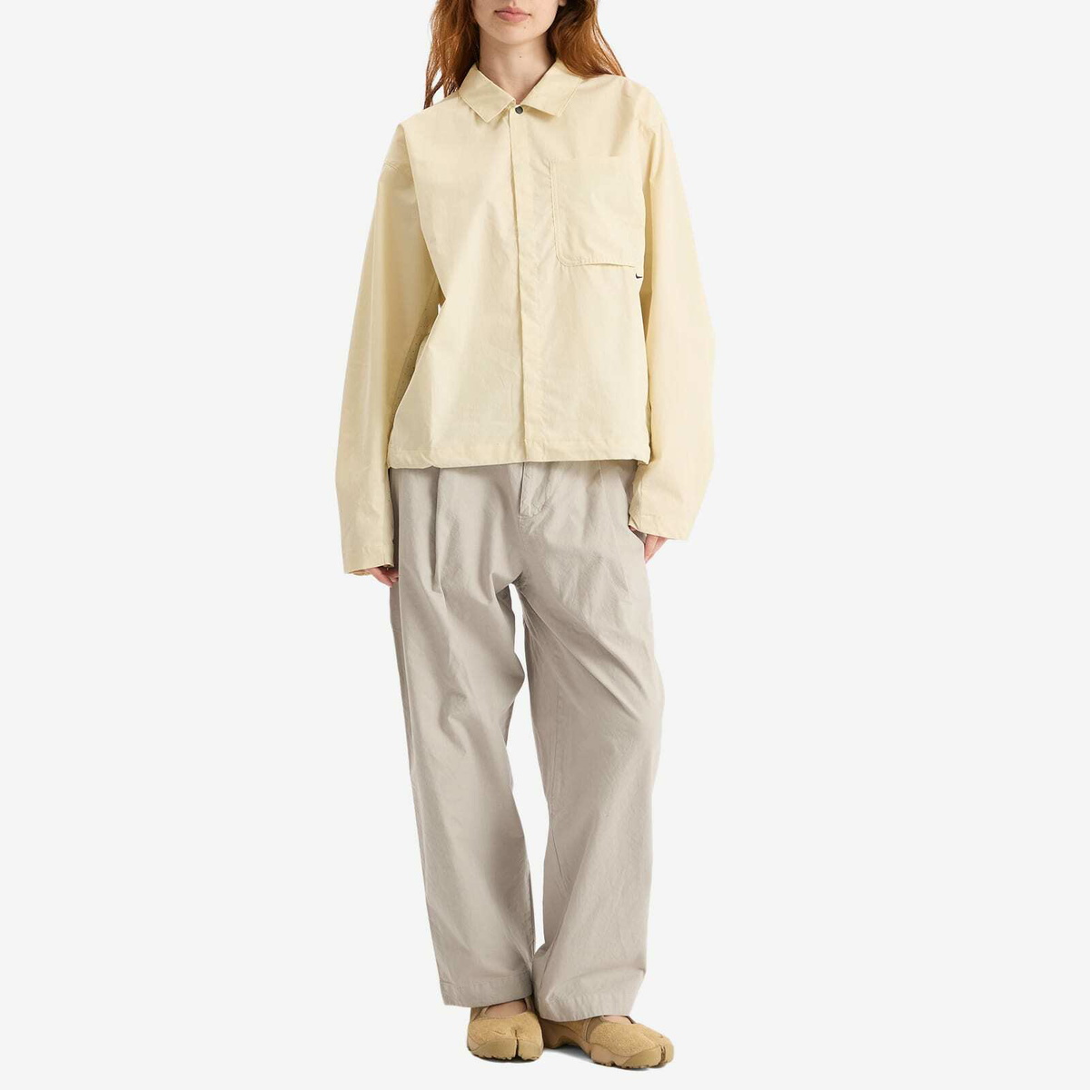 Nike Button Down Shirt in Khaki