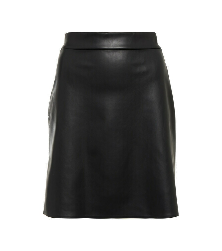 Photo: Wolford - Faux leather miniskirt