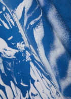 Warren Lotas Skull Executioner Puff Print Cotton T-shirt Blue