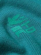 Etro - Logo-Flocked Virgin Wool Sweater - Blue