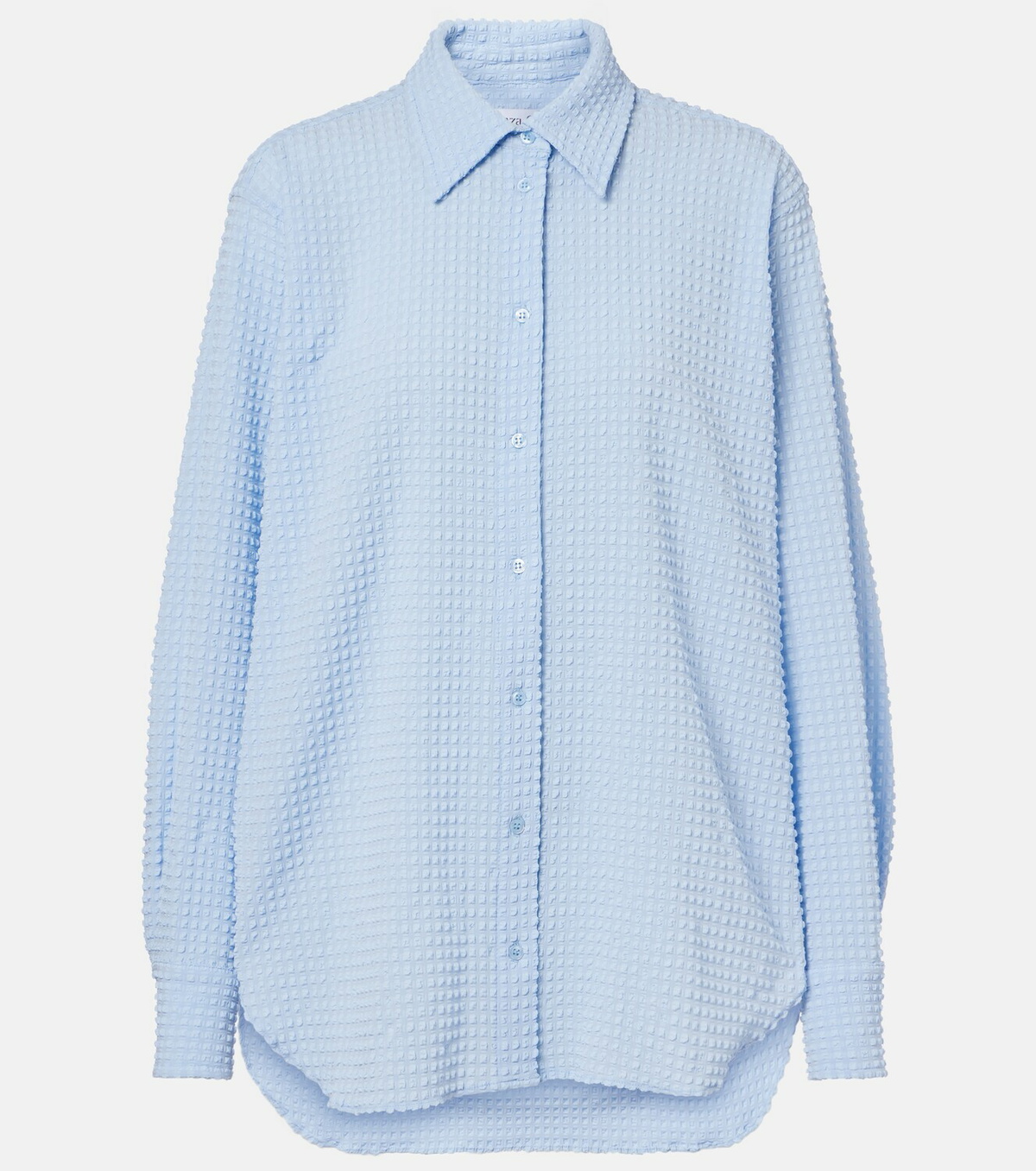 Hunza G Resort oversized seersucker shirt
